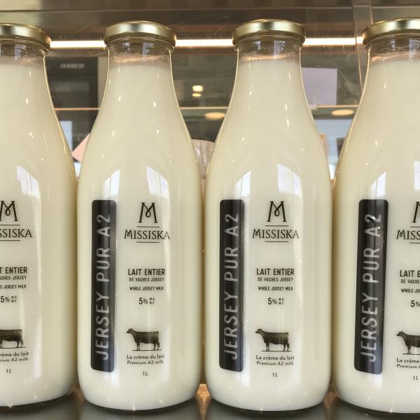 Lait A2 Jersey non homogénéisé